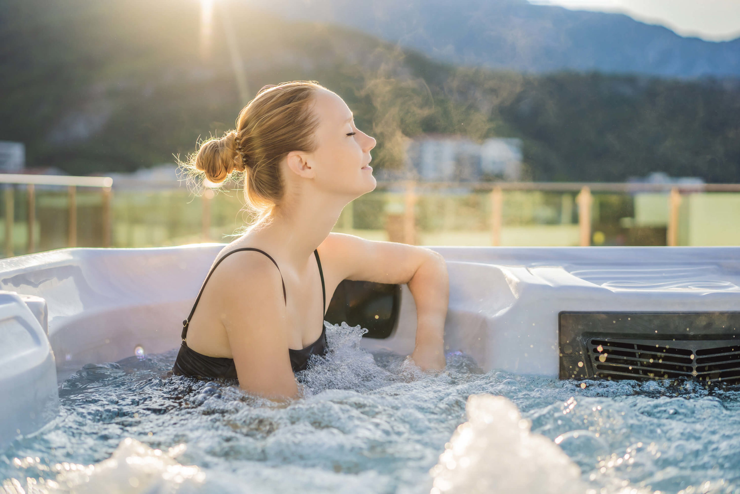 Health and wellness in a hot tub