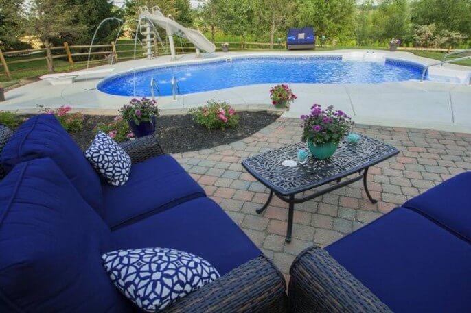 Patio Furniture by Pool
