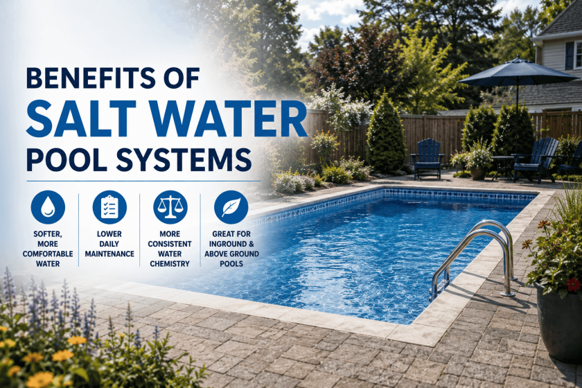 Benefits of Salt Water Pool Systems for Inground & Above Ground Pools